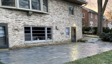 Stone paver patio installation in Lancaster County, PA